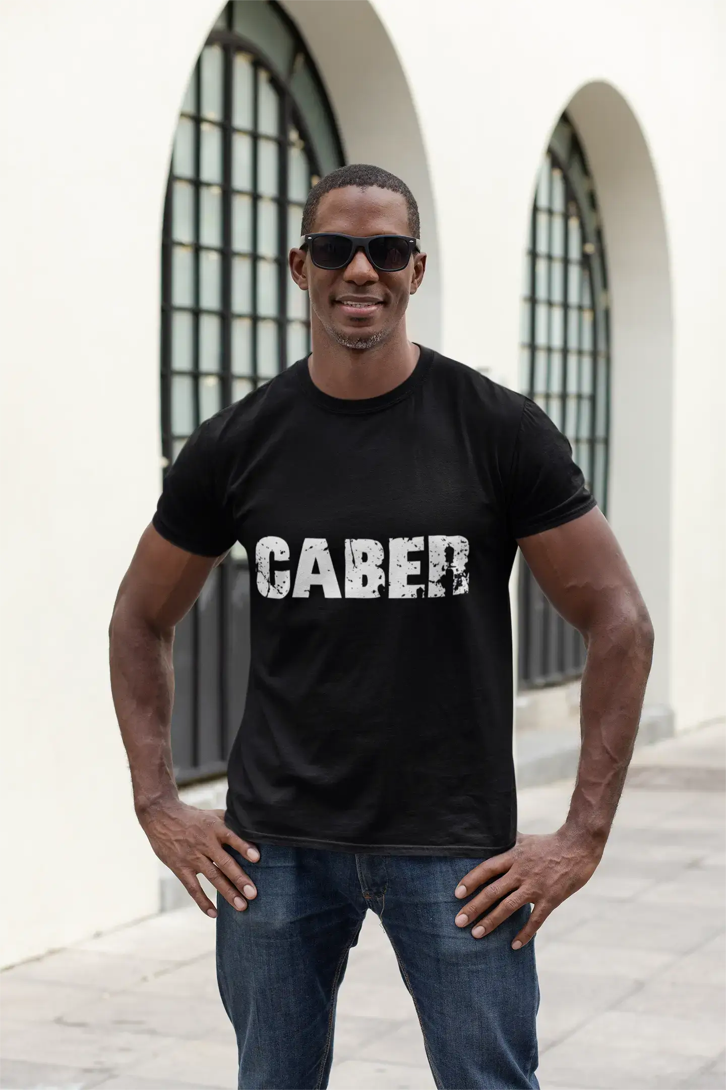 caber Men's Retro T shirt Black Birthday Gift 00553