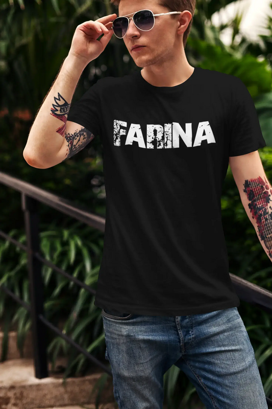 farina Men's Vintage T shirt Black Birthday Gift 00554