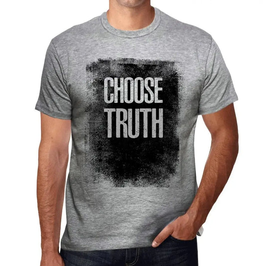 Men's Graphic T-Shirt Choose Truth Eco-Friendly Limited Edition Short Sleeve Tee-Shirt Vintage Birthday Gift Novelty