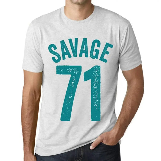 Men's Graphic T-Shirt Savage 71 71st Birthday Anniversary 71 Year Old Gift 1953 Vintage Eco-Friendly Short Sleeve Novelty Tee