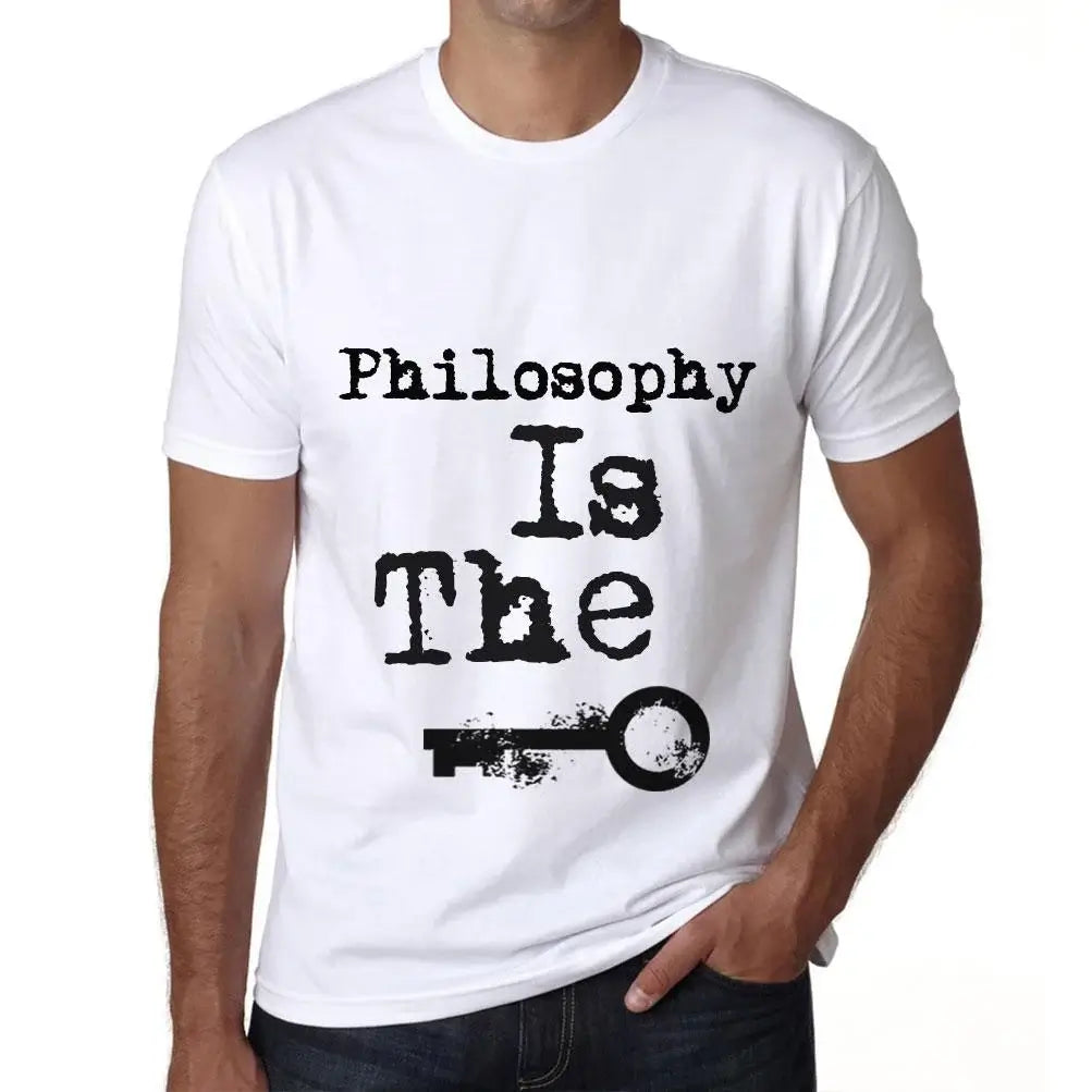 Men's Graphic T-Shirt Philosophy Is The Key Eco-Friendly Limited Edition Short Sleeve Tee-Shirt Vintage Birthday Gift Novelty