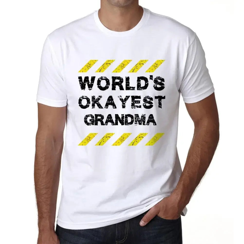 Men's Graphic T-Shirt Worlds Okayest Grandma Eco-Friendly Limited Edition Short Sleeve Tee-Shirt Vintage Birthday Gift Novelty