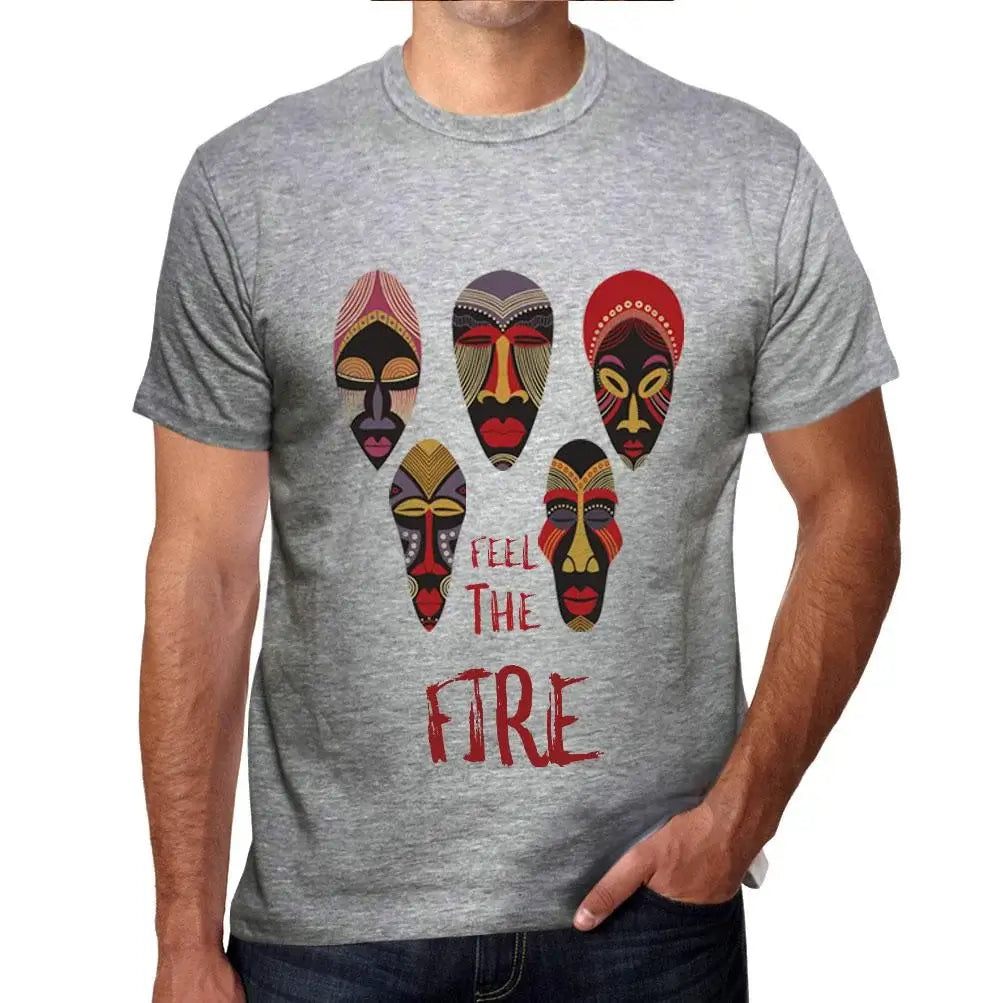 Men's Graphic T-Shirt Native Feel The Fire Eco-Friendly Limited Edition Short Sleeve Tee-Shirt Vintage Birthday Gift Novelty