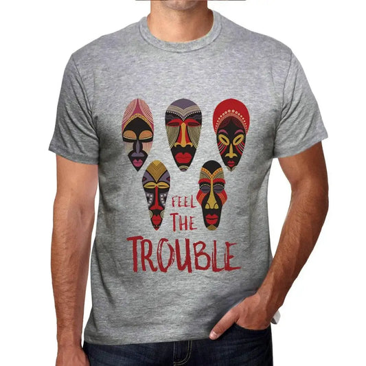 Men's Graphic T-Shirt Native Feel The Trouble Eco-Friendly Limited Edition Short Sleeve Tee-Shirt Vintage Birthday Gift Novelty