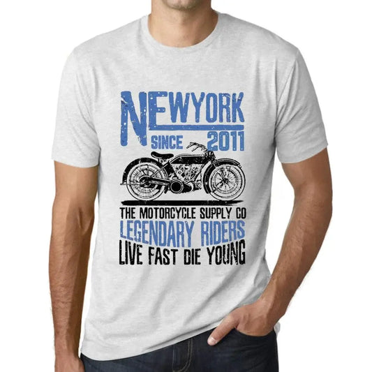 Men's Graphic T-Shirt Motorcycle Legendary Riders Since 2011 13rd Birthday Anniversary 13 Year Old Gift 2011 Vintage Eco-Friendly Short Sleeve Novelty Tee