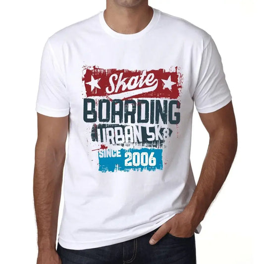 Men's Graphic T-Shirt Urban Skateboard Since 2006 18th Birthday Anniversary 18 Year Old Gift 2006 Vintage Eco-Friendly Short Sleeve Novelty Tee