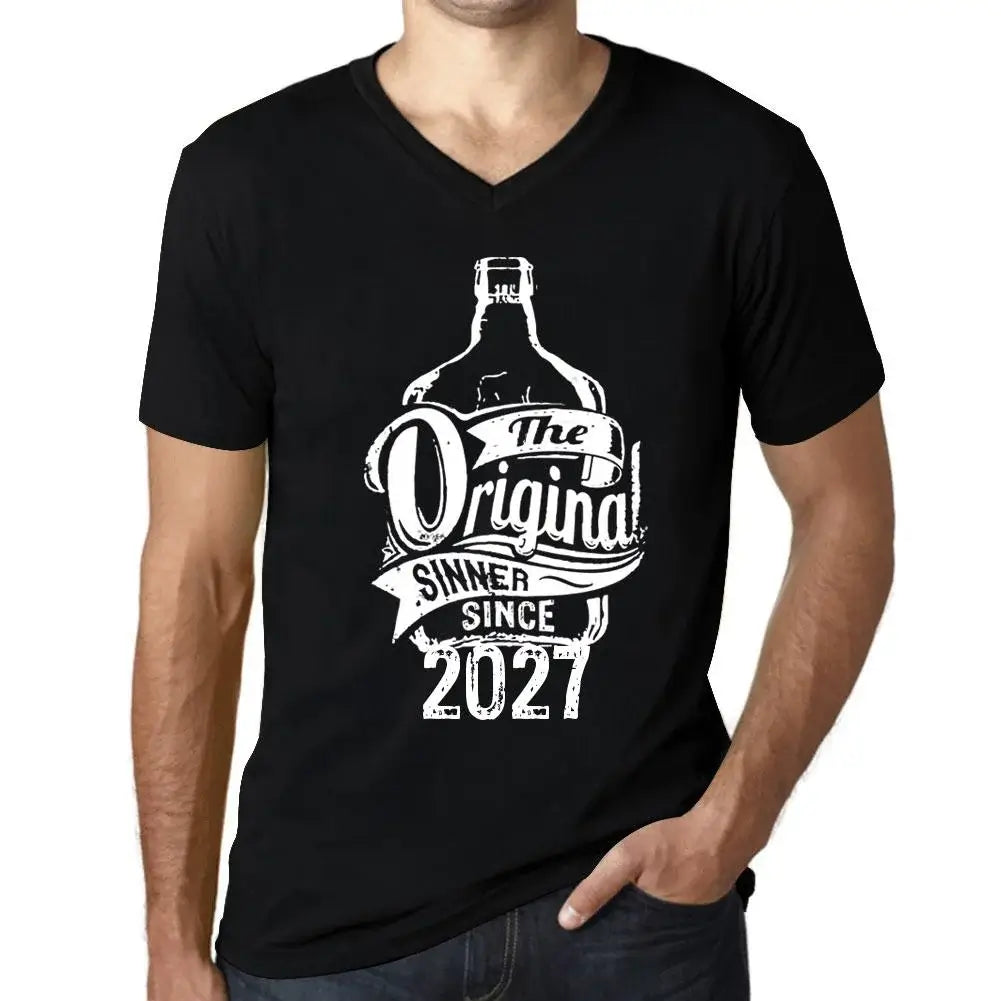 Men's Graphic T-Shirt V Neck The Original Sinner Since 2027