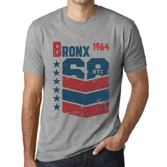 Men's Graphic T-Shirt Bronx 1964 60th Birthday Anniversary 60 Year Old Gift 1964 Vintage Eco-Friendly Short Sleeve Novelty Tee