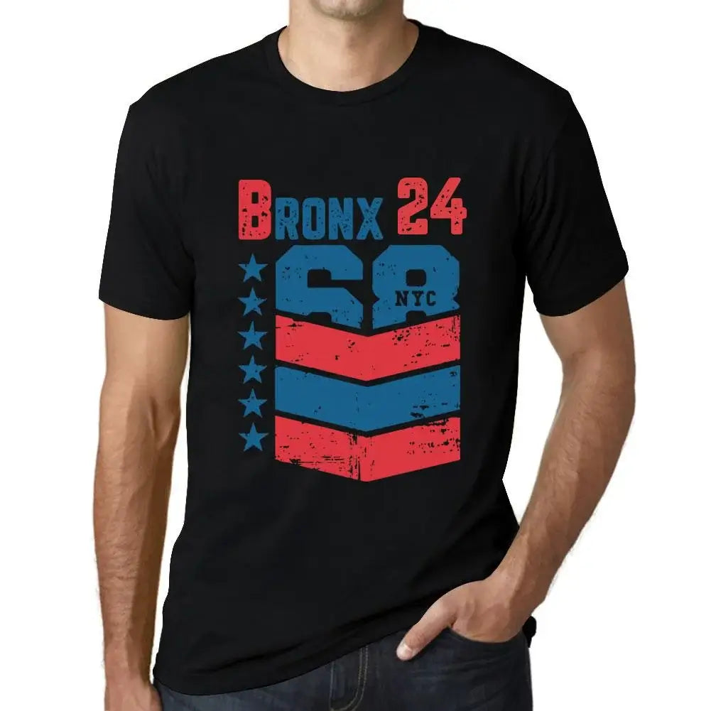 Men's Graphic T-Shirt Bronx 24 24th Birthday Anniversary 24 Year Old Gift 2000 Vintage Eco-Friendly Short Sleeve Novelty Tee