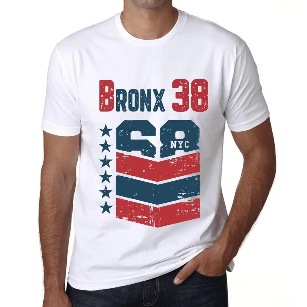 Men's Graphic T-Shirt Bronx 38 38th Birthday Anniversary 38 Year Old Gift 1986 Vintage Eco-Friendly Short Sleeve Novelty Tee