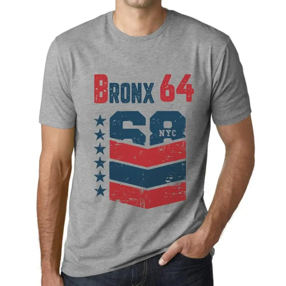 Men's Graphic T-Shirt Bronx 64 64th Birthday Anniversary 64 Year Old Gift 1960 Vintage Eco-Friendly Short Sleeve Novelty Tee