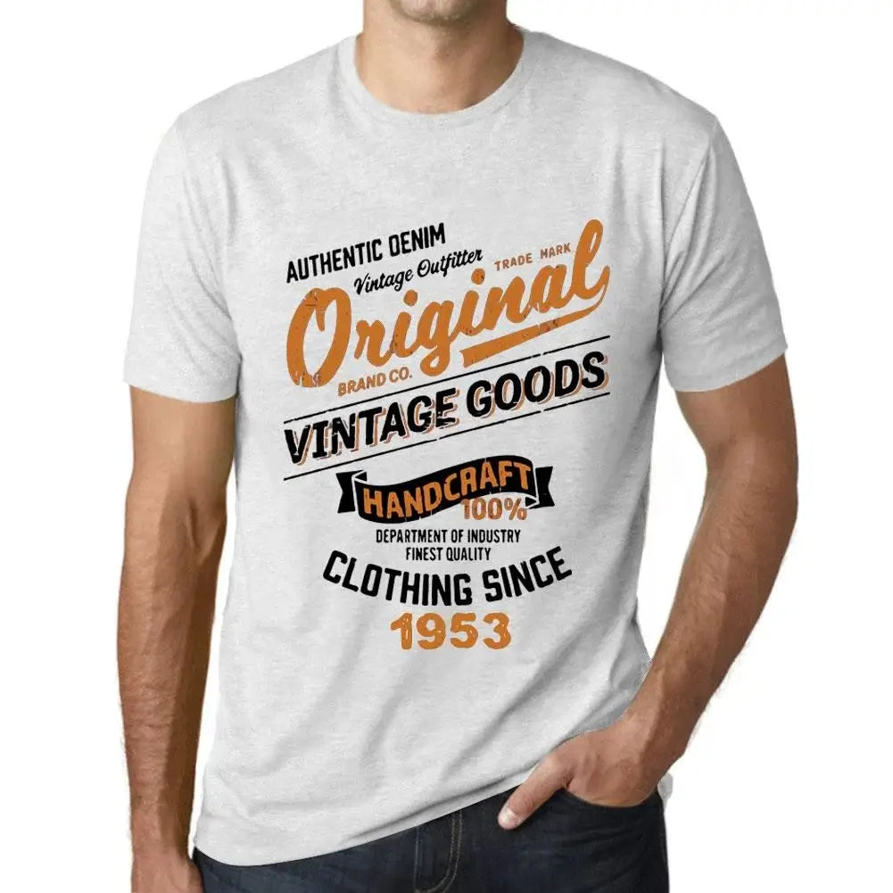 Men's Graphic T-Shirt Original Vintage Clothing Since 1953 71st Birthday Anniversary 71 Year Old Gift 1953 Vintage Eco-Friendly Short Sleeve Novelty Tee