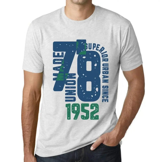 Men's Graphic T-Shirt Superior Urban Style Since 1952 72nd Birthday Anniversary 72 Year Old Gift 1952 Vintage Eco-Friendly Short Sleeve Novelty Tee