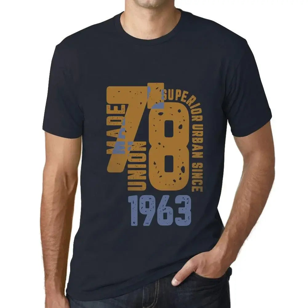 Men's Graphic T-Shirt Superior Urban Style Since 1963 61st Birthday Anniversary 61 Year Old Gift 1963 Vintage Eco-Friendly Short Sleeve Novelty Tee