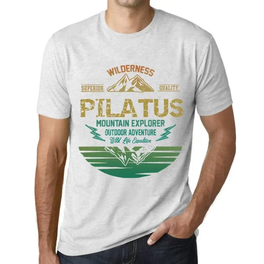 Men's Graphic T-Shirt Outdoor Adventure, Wilderness, Mountain Explorer Pilatus Eco-Friendly Limited Edition Short Sleeve Tee-Shirt Vintage Birthday Gift Novelty
