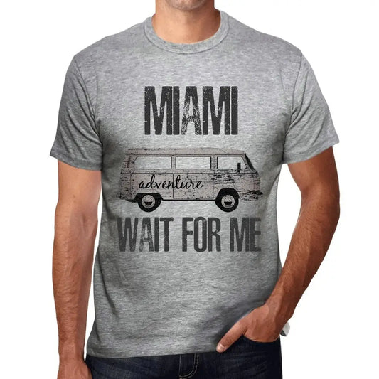 Men's Graphic T-Shirt Adventure Wait For Me In Miami Eco-Friendly Limited Edition Short Sleeve Tee-Shirt Vintage Birthday Gift Novelty