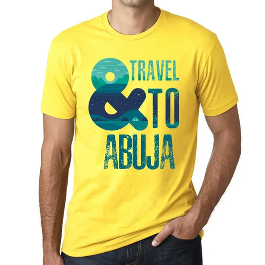 Men's Graphic T-Shirt And Travel To Abuja Eco-Friendly Limited Edition Short Sleeve Tee-Shirt Vintage Birthday Gift Novelty