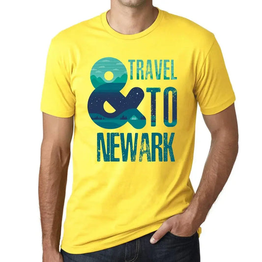 Men's Graphic T-Shirt And Travel To Newark Eco-Friendly Limited Edition Short Sleeve Tee-Shirt Vintage Birthday Gift Novelty