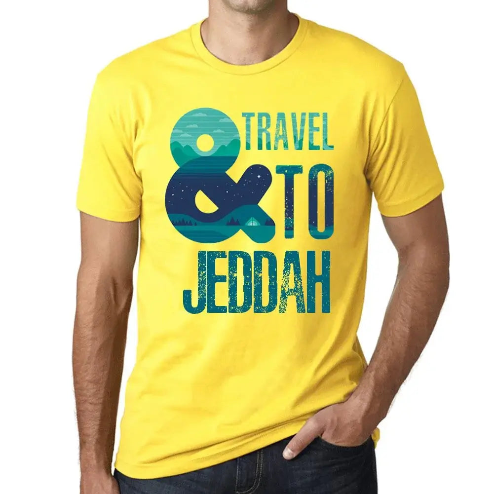 Men's Graphic T-Shirt And Travel To Jeddah Eco-Friendly Limited Edition Short Sleeve Tee-Shirt Vintage Birthday Gift Novelty