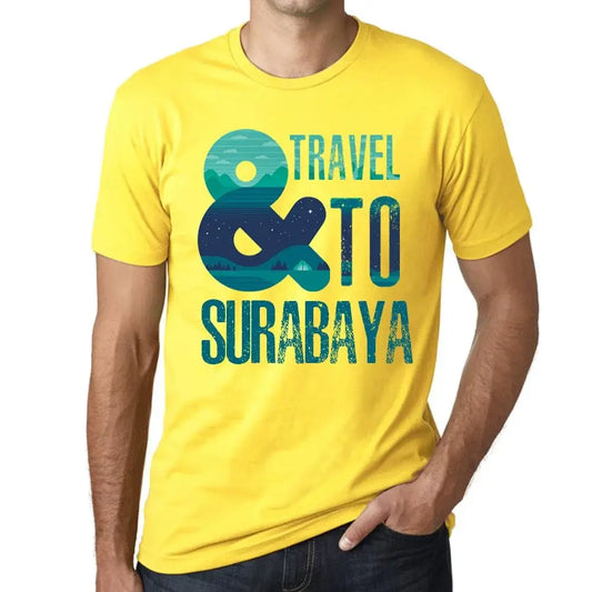 Men's Graphic T-Shirt And Travel To Surabaya Eco-Friendly Limited Edition Short Sleeve Tee-Shirt Vintage Birthday Gift Novelty
