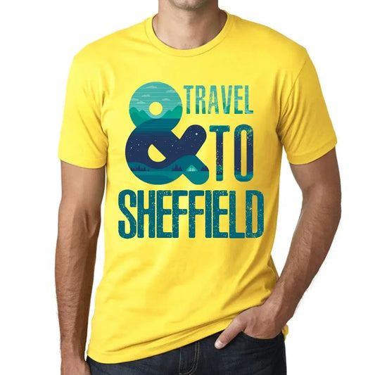 Men's Graphic T-Shirt And Travel To Sheffield Eco-Friendly Limited Edition Short Sleeve Tee-Shirt Vintage Birthday Gift Novelty