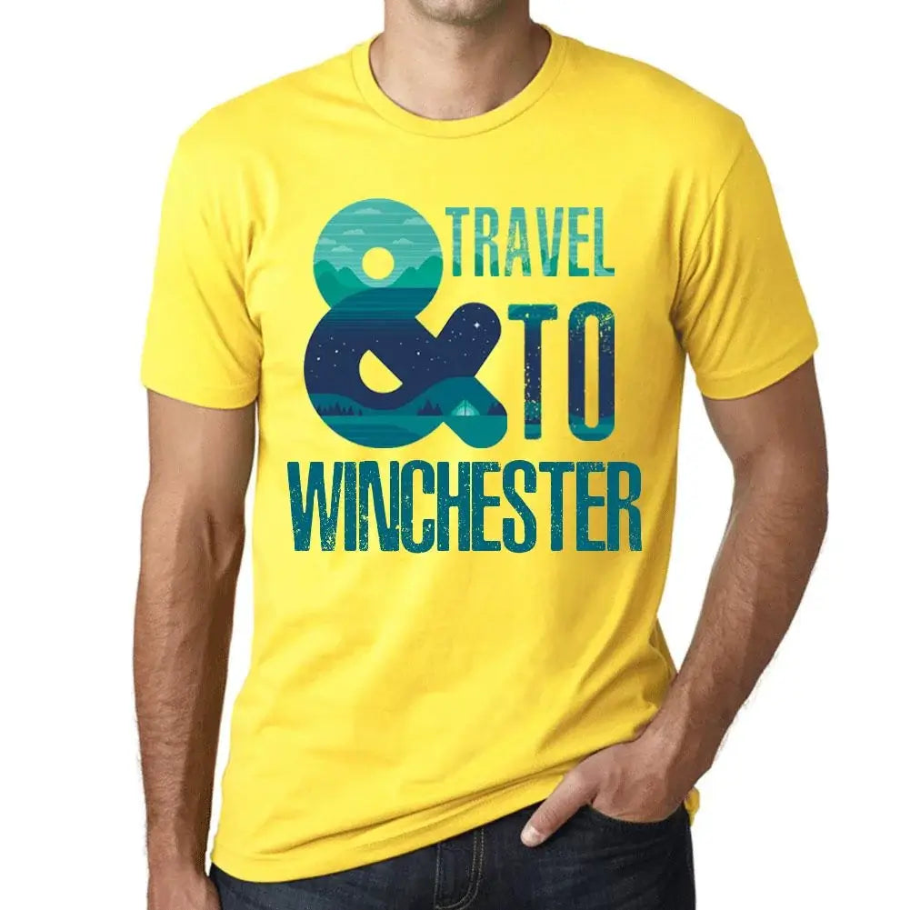 Men's Graphic T-Shirt And Travel To Winchester Eco-Friendly Limited Edition Short Sleeve Tee-Shirt Vintage Birthday Gift Novelty