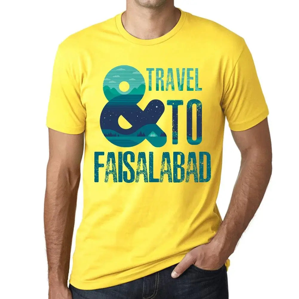 Men's Graphic T-Shirt And Travel To Faisalabad Eco-Friendly Limited Edition Short Sleeve Tee-Shirt Vintage Birthday Gift Novelty