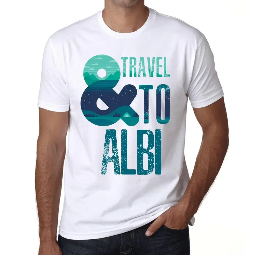 Men's Graphic T-Shirt And Travel To Albi Eco-Friendly Limited Edition Short Sleeve Tee-Shirt Vintage Birthday Gift Novelty