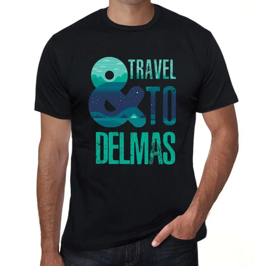 Men's Graphic T-Shirt And Travel To Delmas Eco-Friendly Limited Edition Short Sleeve Tee-Shirt Vintage Birthday Gift Novelty