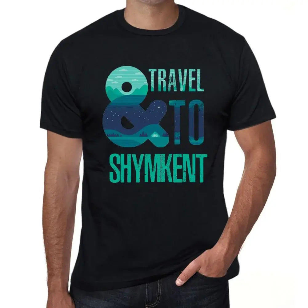 Men's Graphic T-Shirt And Travel To Shymkent Eco-Friendly Limited Edition Short Sleeve Tee-Shirt Vintage Birthday Gift Novelty