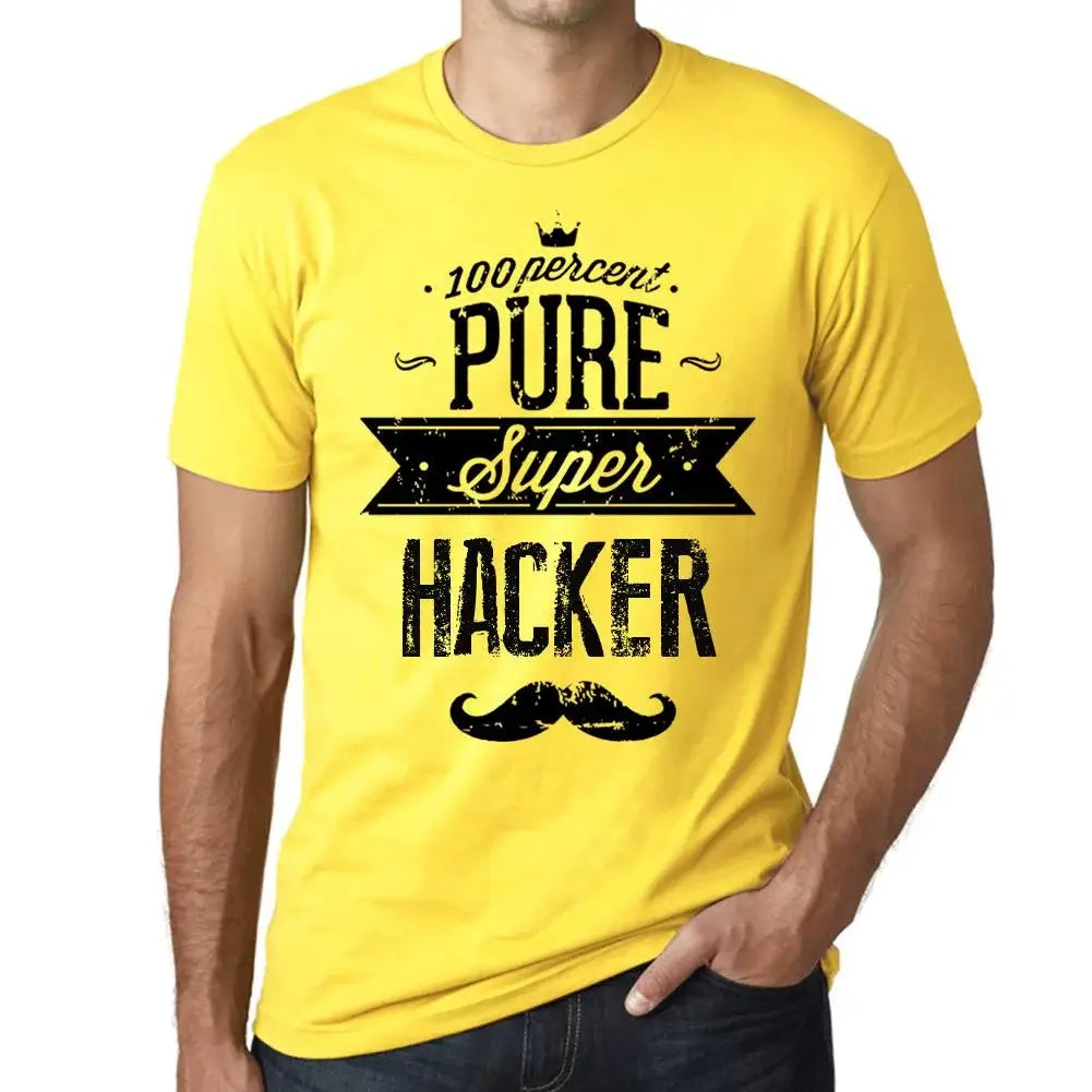 Men's Graphic T-Shirt 100% Pure Super Hacker Eco-Friendly Limited Edition Short Sleeve Tee-Shirt Vintage Birthday Gift Novelty