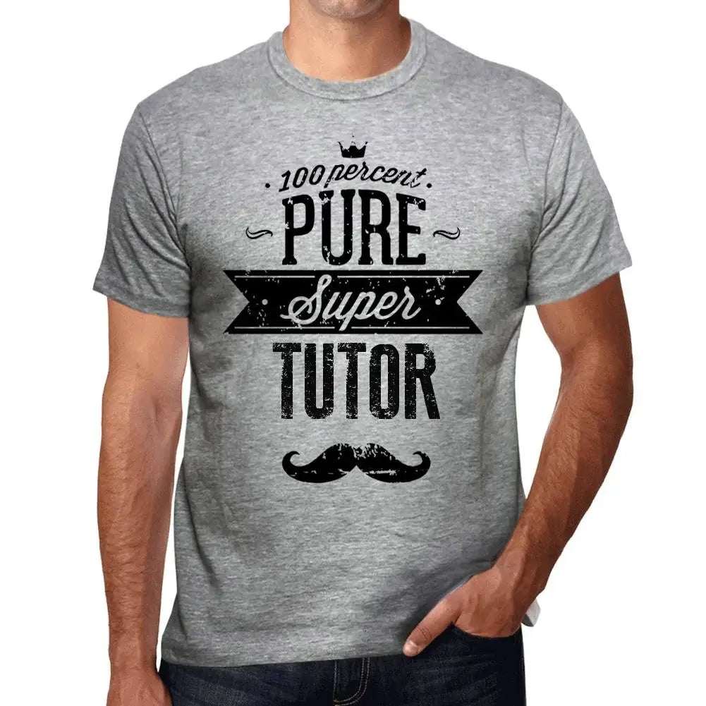 Men's Graphic T-Shirt 100% Pure Super Tutor Eco-Friendly Limited Edition Short Sleeve Tee-Shirt Vintage Birthday Gift Novelty