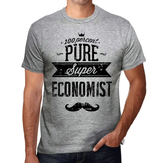 Men's Graphic T-Shirt 100% Pure Super Economist Eco-Friendly Limited Edition Short Sleeve Tee-Shirt Vintage Birthday Gift Novelty