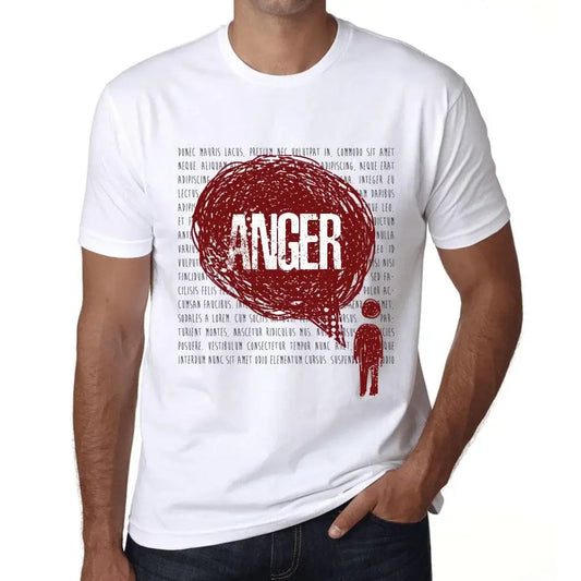 Men's Graphic T-Shirt Thoughts Anger Eco-Friendly Limited Edition Short Sleeve Tee-Shirt Vintage Birthday Gift Novelty