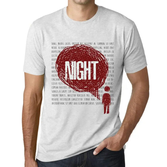 Men's Graphic T-Shirt Thoughts Night Eco-Friendly Limited Edition Short Sleeve Tee-Shirt Vintage Birthday Gift Novelty