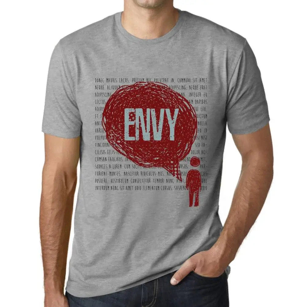 Men's Graphic T-Shirt Thoughts Envy Eco-Friendly Limited Edition Short Sleeve Tee-Shirt Vintage Birthday Gift Novelty