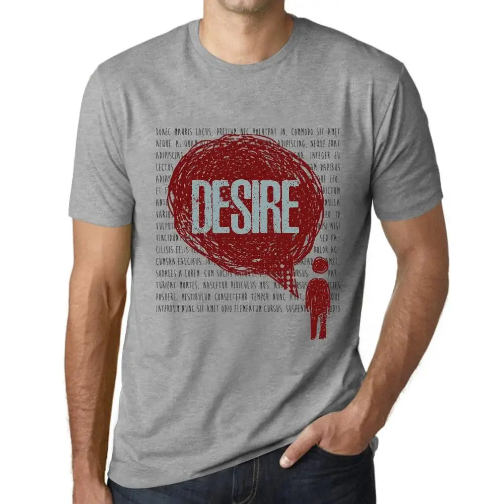 Men's Graphic T-Shirt Thoughts Desire Eco-Friendly Limited Edition Short Sleeve Tee-Shirt Vintage Birthday Gift Novelty