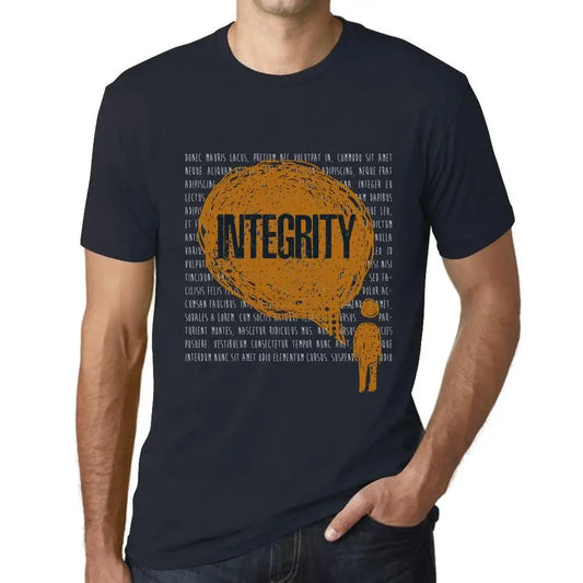 Men's Graphic T-Shirt Thoughts Integrity Eco-Friendly Limited Edition Short Sleeve Tee-Shirt Vintage Birthday Gift Novelty