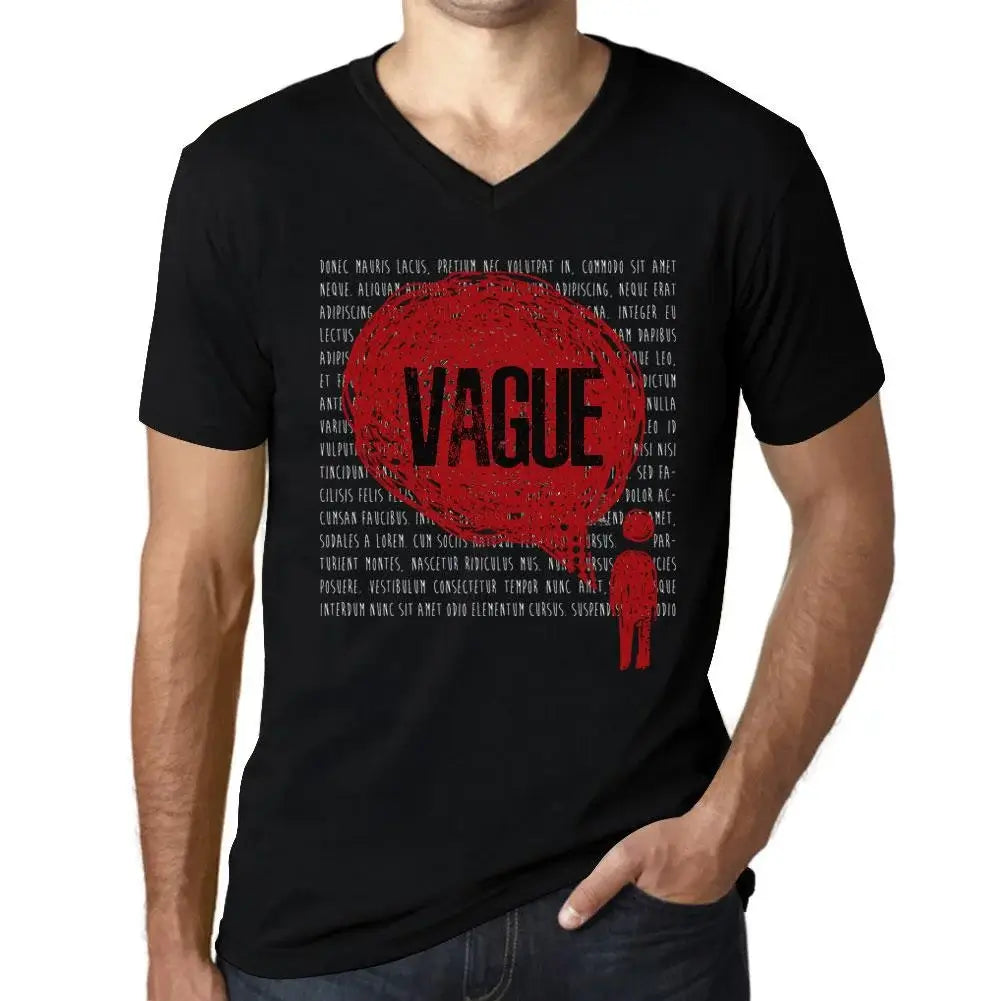 Men's Graphic T-Shirt V Neck Thoughts Vague Eco-Friendly Limited Edition Short Sleeve Tee-Shirt Vintage Birthday Gift Novelty