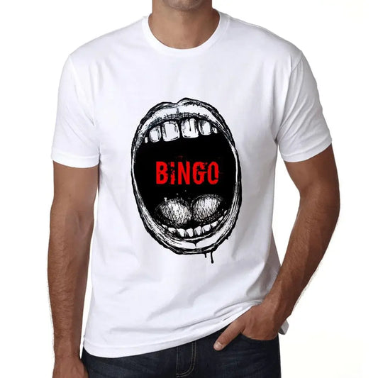 Men's Graphic T-Shirt Mouth Expressions Bingo Eco-Friendly Limited Edition Short Sleeve Tee-Shirt Vintage Birthday Gift Novelty
