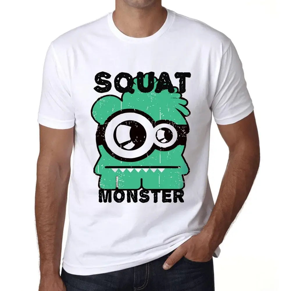 Men's Graphic T-Shirt Squat Monster Eco-Friendly Limited Edition Short Sleeve Tee-Shirt Vintage Birthday Gift Novelty