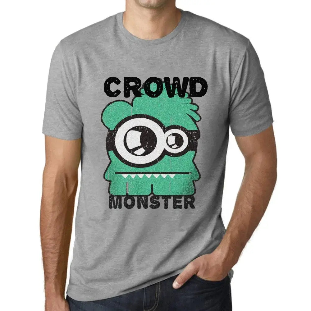 Men's Graphic T-Shirt Crowd Monster Eco-Friendly Limited Edition Short Sleeve Tee-Shirt Vintage Birthday Gift Novelty