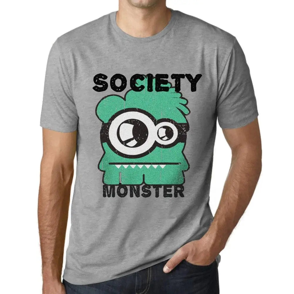 Men's Graphic T-Shirt Society Monster Eco-Friendly Limited Edition Short Sleeve Tee-Shirt Vintage Birthday Gift Novelty