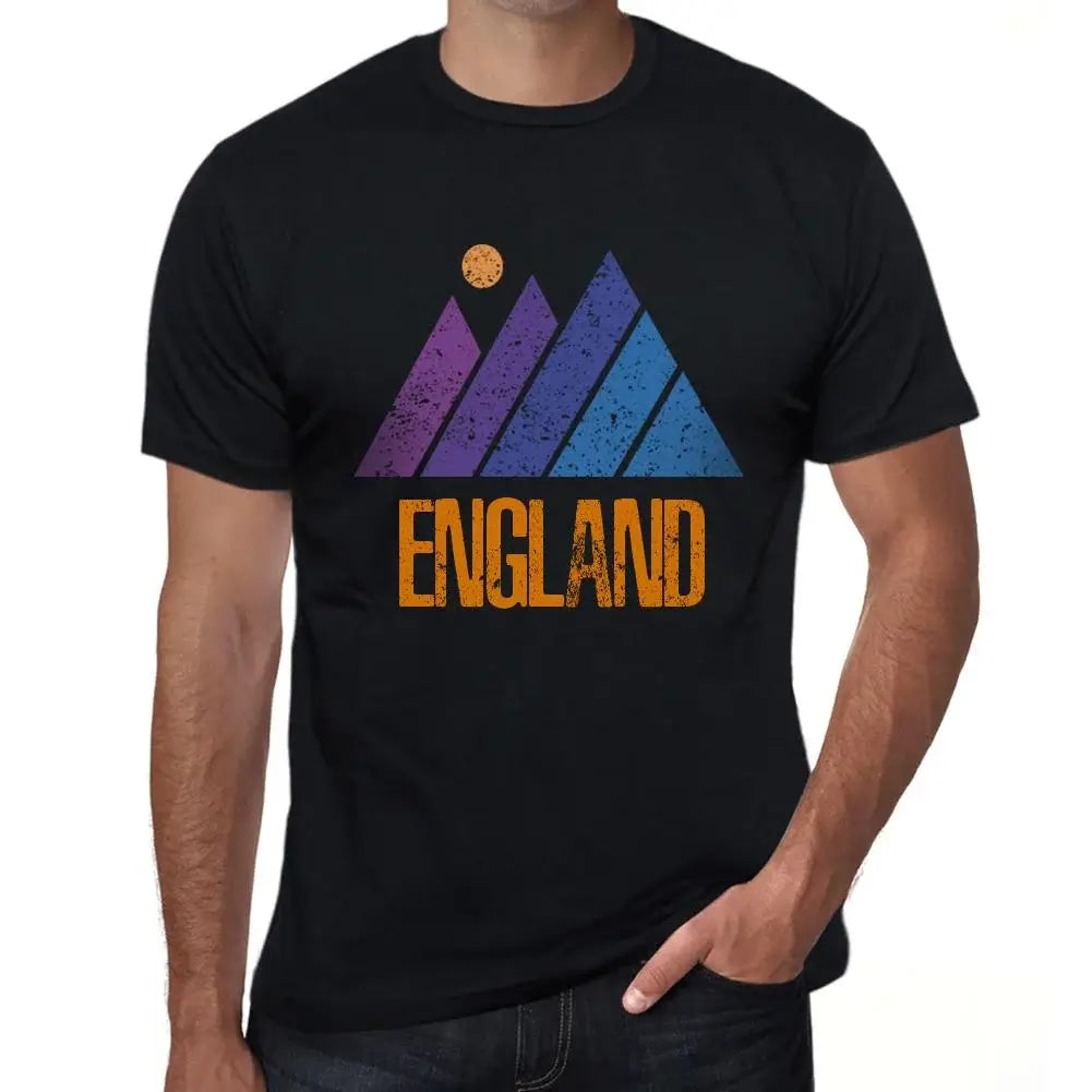 Men's Graphic T-Shirt Mountain England Eco-Friendly Limited Edition Short Sleeve Tee-Shirt Vintage Birthday Gift Novelty