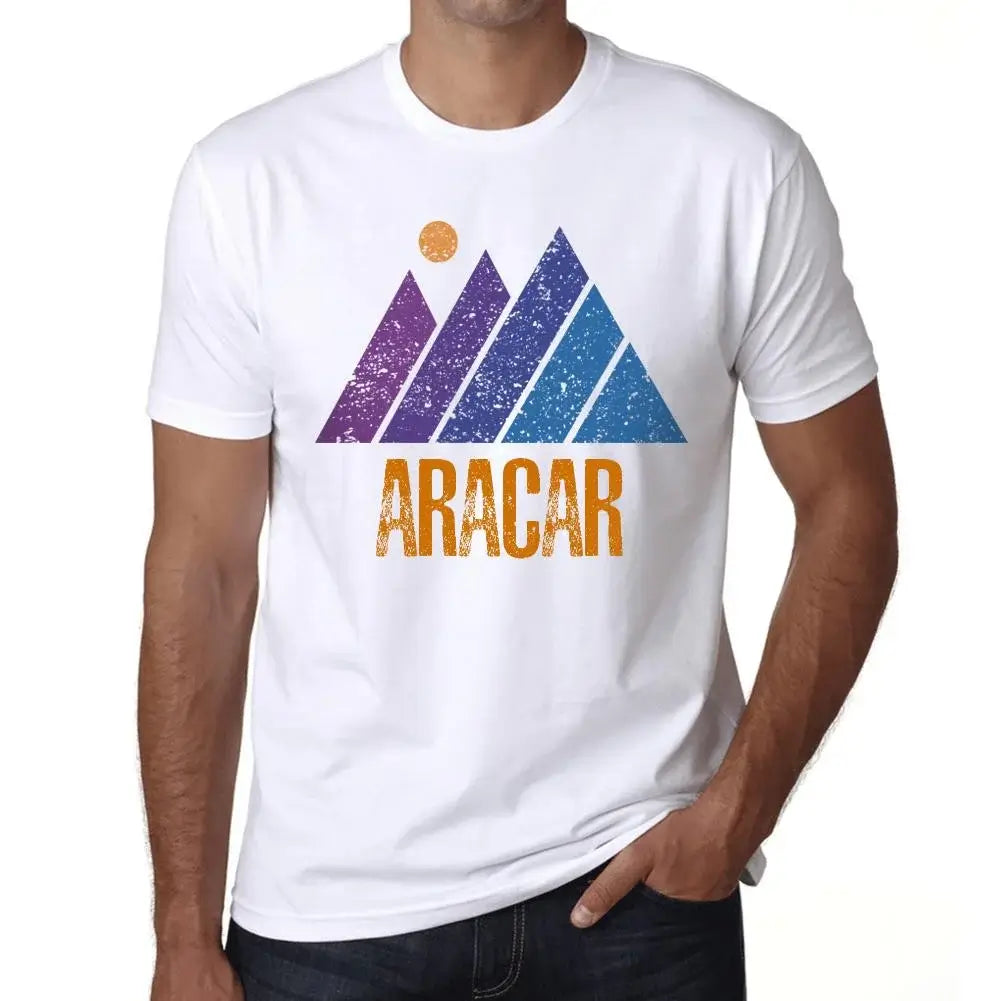 Men's Graphic T-Shirt Mountain Aracar Eco-Friendly Limited Edition Short Sleeve Tee-Shirt Vintage Birthday Gift Novelty