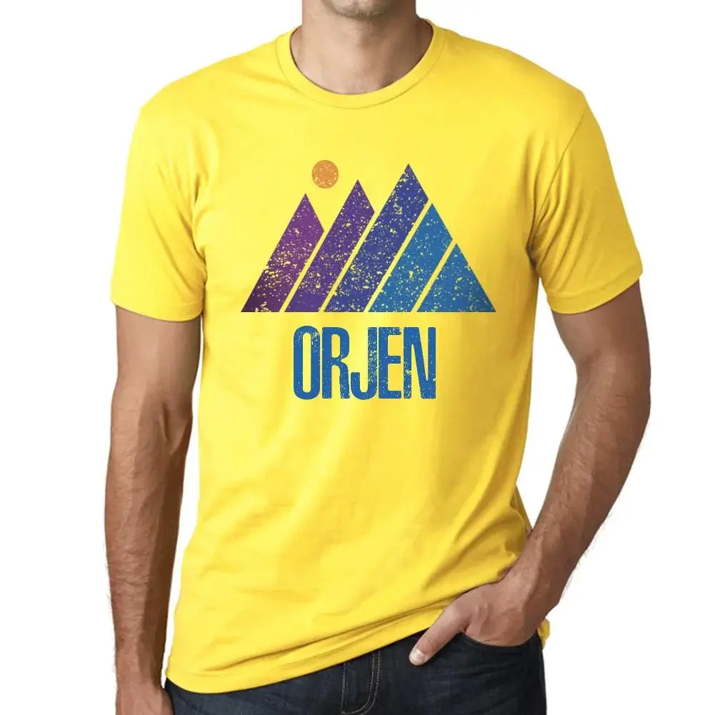 Men's Graphic T-Shirt Mountain Orjen Eco-Friendly Limited Edition Short Sleeve Tee-Shirt Vintage Birthday Gift Novelty