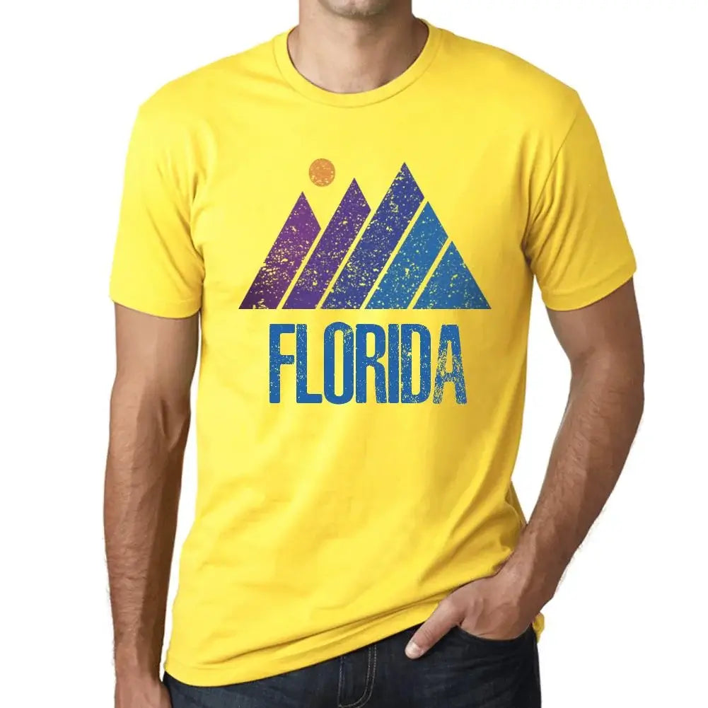 Men's Graphic T-Shirt Mountain Florida Eco-Friendly Limited Edition Short Sleeve Tee-Shirt Vintage Birthday Gift Novelty