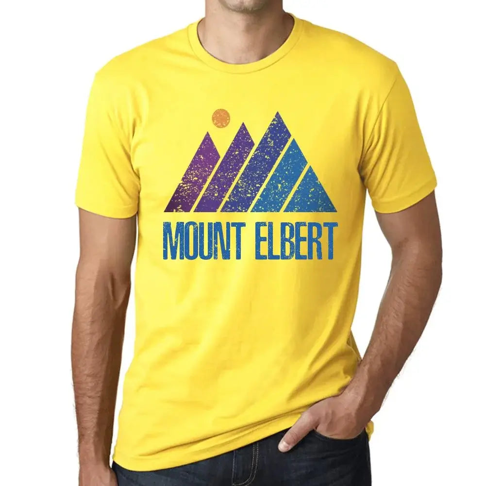 Men's Graphic T-Shirt Mountain Mount Elbert Eco-Friendly Limited Edition Short Sleeve Tee-Shirt Vintage Birthday Gift Novelty