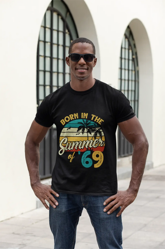 ULTRABASIC Men's T-Shirt Vintage Born in the Summer of 1969 - Beach 52nd Birthday Gift Tee Shirt