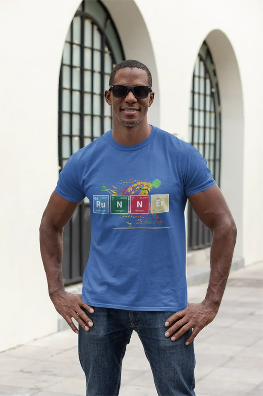 ULTRABASIC Men's Novelty T-Shirt Chemistry Running - Runner Tee Shirt